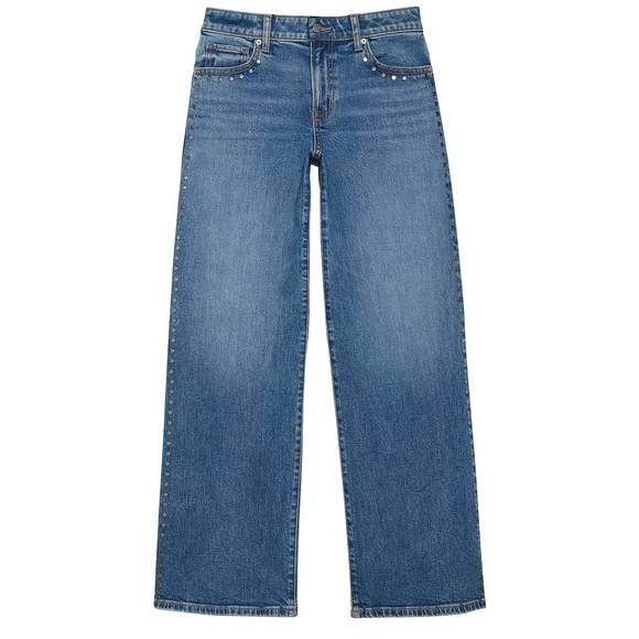 VS Pink Jeans Studded Wide-Leg - Picture 7 of 8